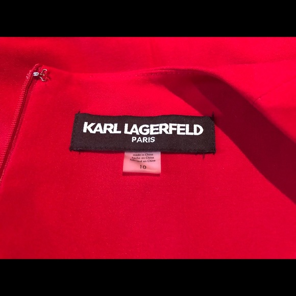 Karl Lagerfeld Little Red Dress - Picture 4 of 6